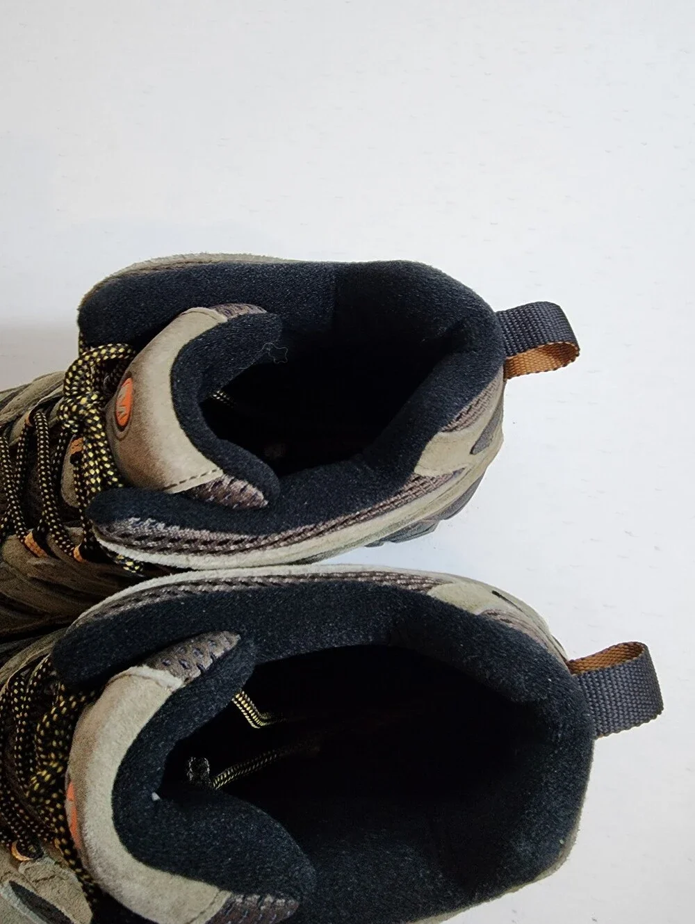 Merrell Mid Moab 2 J06045 Mid Ventilator Brown Suede Hiking Boots Men's US 12